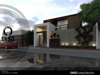 Casa ENSO, Enso Arquitectos Enso Arquitectos Casas modernas: Ideas, diseños y decoración Concreto