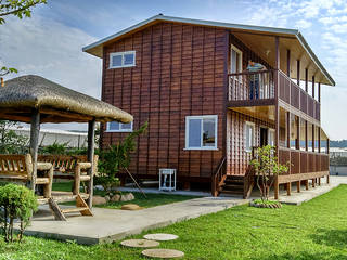 鋼構休閒木屋 homify Country style house