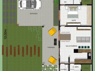 Projeto de Edícula, Arquitetura Pronta Arquitetura Pronta Casas de estilo ecléctico Hormigón