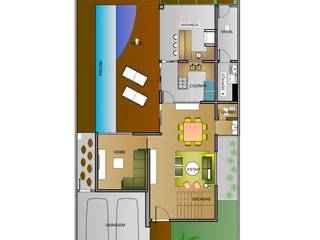 Projeto de Sobrado , Arquitetura Pronta Arquitetura Pronta Rumah Gaya Eklektik