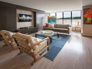 Contemporary Pied a Terre, Kevin Gray Interiors Kevin Gray Interiors Modern living room