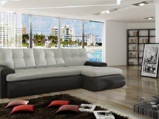 Corner Sofa Bed , Sofas In Fashion Sofas In Fashion Modern Living Room Fake Leather Metallic/Silver