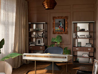 Пентхаус в центре Москвы, АрютоваDESIGN АрютоваDESIGN Eclectic style study/office