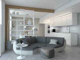 Progetto appartamento, Silvana Barbato Silvana Barbato Moderne Wohnzimmer