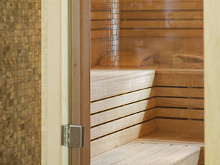 Дом и баня в поселке Гавриково, МО., ItalProject ItalProject Eclectic style spa Wood Wood effect