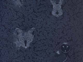 FOREST Midnight Wallpaper 10m Roll, Hevensent Hevensent Eclectic style houses