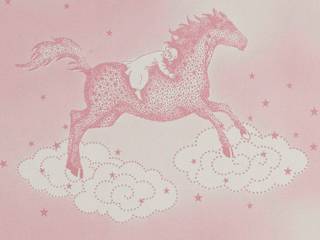 POPCORN Pink Wallpaper 10m Roll, Hevensent Hevensent Nhà phong cách kinh điển