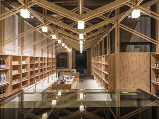 The Inverted Truss, B+P Architects B+P Architects Modern walls & floors Wood Wood effect