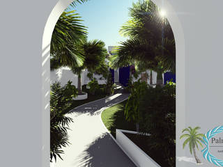 Villa style "Iles Greques" - Hyères France., PALMA CONCEPT PALMA CONCEPT Modern garden