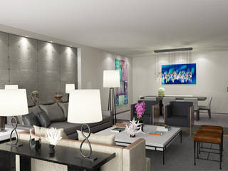 Projet Privé / Private Residence, Paris Luxury Interiors Paris Luxury Interiors ห้องนั่งเล่น คอนกรีต