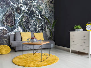 Black Marble Wall Mural Wallsauce.com Walls Wallpaper