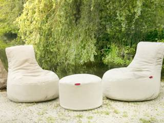 OUTBAG - Seat and Table (Style: Slope and Rock) Global Bedding GmbH & Co.KG Modern terrace Cotton Beige Furniture