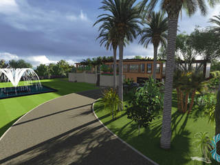 Villa Privée - Style Tropical - Nerja España, PALMA CONCEPT PALMA CONCEPT สวน