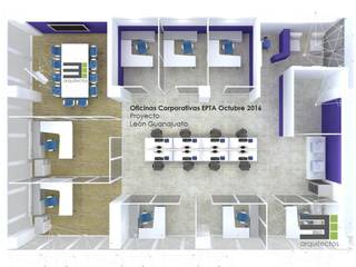 Oficinas en León Guanajuato, TRES arquitectos TRES arquitectos Commercial spaces Ly