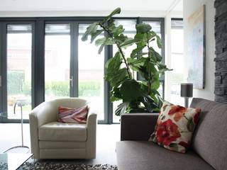 Villa in Vleuten, Architectenbureau Jules Zwijsen Architectenbureau Jules Zwijsen Modern living room