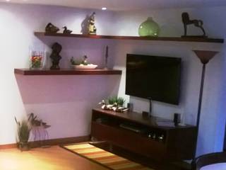 PROYECTO APARTAMENTO CALLE 151, bdlconceptstudio bdlconceptstudio Salas multimedia de estilo moderno