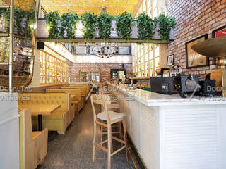 Cadde Üstü Restaurant & Cafe, Doğaltaş Atölyesi Doğaltaş Atölyesi Commercial spaces Bricks Brown