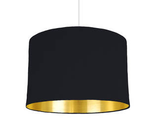 Gold mirrored lampshade, made to order, bymarie bymarie Phòng thay đồ phong cách kinh điển