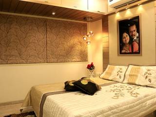 MR HARESH RESIDENCE, PSQUAREDESIGNS PSQUAREDESIGNS Modern Bedroom Wood Wood effect