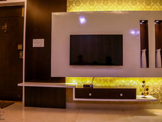 Residence Project with Modern and Colorful Design, Nifty Interio Nifty Interio Media room Wood Wood effect