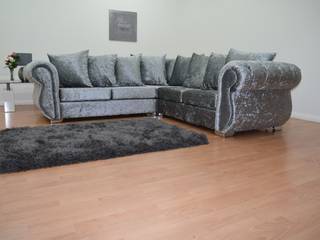 Crushed Velvet Corner Sofa Silver , Sofas In Fashion Sofas In Fashion Living room