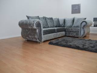 Crushed Velvet Corner Sofa Silver , Sofas In Fashion Sofas In Fashion Soggiorno moderno