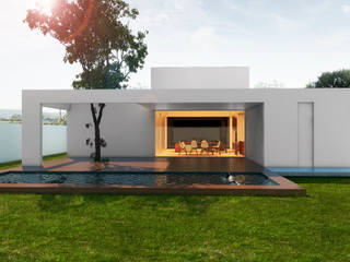 Casa Manaus, A Pino Arquitetos A Pino Arquitetos Moderne Häuser Beton Weiß