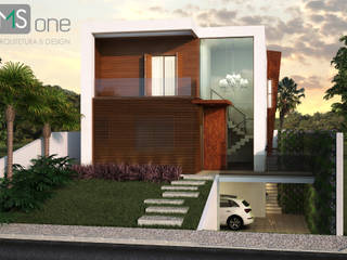 Casa em Condominio, MS One Arquitetura & Design de Interiores MS One Arquitetura & Design de Interiores Modern houses