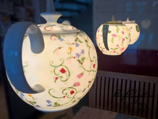 Teekanne Pendelleuchten & Hängeleuchten, Bright Teapot Bright Teapot Comedores de estilo rural Porcelana