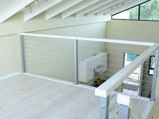 Mezzanine floor and staircase, Loftspace Loftspace Salon moderne