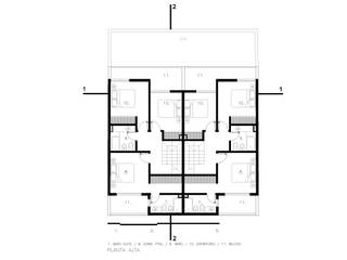 PROYECTO DUPLEX CLAROS DEL BOSQUE, FANESI & NAVARRO FANESI & NAVARRO Modern houses اینٹوں