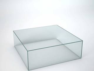 Qubik Square Glass Coffee Table, Klarity Glass Furniture Klarity Glass Furniture Salones minimalistas Vidrio