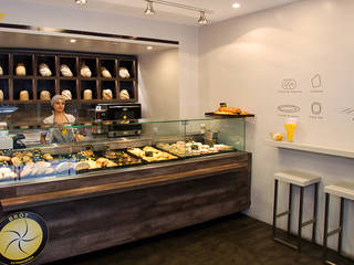 PANADERIA BROT, Lucy Attwood Interior Design + Architecture Lucy Attwood Interior Design + Architecture ミニマルデザインの ダイニング コンクリート