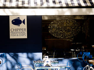 RESTAURANTE CHIPPER, Lucy Attwood Interior Design + Architecture Lucy Attwood Interior Design + Architecture مساحات تجارية