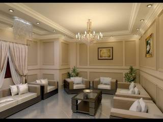 شقة مصرية بتصميم بين الكلاسيك والمودرن, Etihad Constructio & Decor Etihad Constructio & Decor Living room