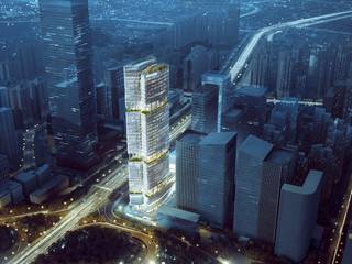 Aedas’ new commercial complex in Shenzhen reveals Chinese bamboo totem, Architecture by Aedas Architecture by Aedas