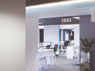 The investors office, Etienne Hanekom Interiors Etienne Hanekom Interiors Commercial spaces Grey
