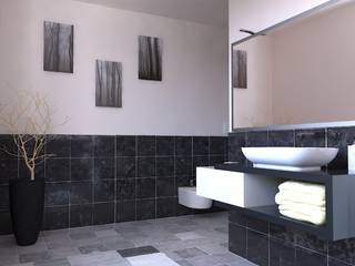 Bilocale in Vicenza, creatiview projects creatiview projects Modern Bathroom