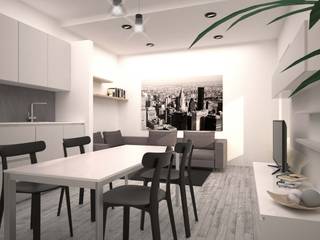 APPARTAMENTO GIORGIO, LAB16 architettura&design LAB16 architettura&design Minimalist living room