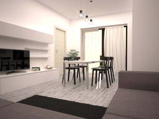 APPARTAMENTO GIORGIO, LAB16 architettura&design LAB16 architettura&design Minimalist living room