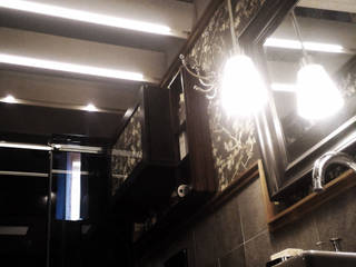 Come sull'Orient Express, Mostarda Design Mostarda Design Eclectic style bathroom Tiles Grey