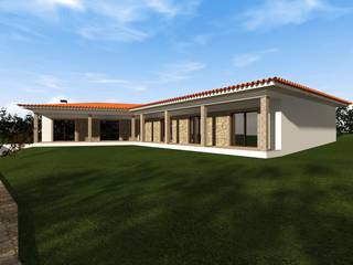 Moradia Tradicional - Braga Casas rústicas por Esboço Arq. Rústico