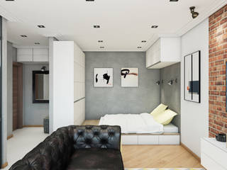 Квартира на Угловом переулке, Happy Design Happy Design Industrial style living room