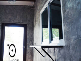 ห้องครัวไทยสไตล์ลอฟท์, P-lona P-lona Industrial style kitchen Concrete