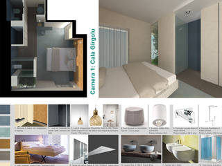 Hotel a Cagliari, Lucia La Rovere architetto Lucia La Rovere architetto Commercial spaces