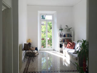 APPARTAMENTO SAN LORENZO_ROMA, ArchEnjoy Studio ArchEnjoy Studio Modern living room Granite White