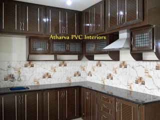 PVC Modular Kitchen cabinets, Atharva PVC Interiors Atharva PVC Interiors Modern kitchen Plastic