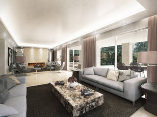 Villa de Lujo | Marbella Club, DIKA estudio DIKA estudio Living room