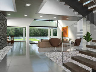 Casa 17, Vivian Dembo Arquitectura Vivian Dembo Arquitectura Modern living room Concrete