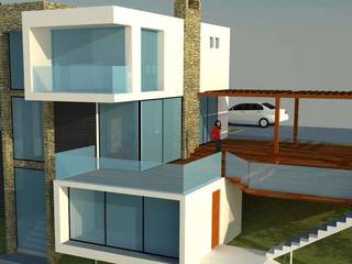 VIVIENDA EN CASABLANCA, H2H arquitectos H2H arquitectos Modern houses Iron/Steel Black